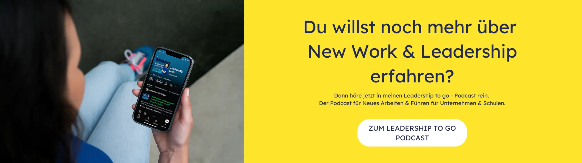 Selbstführung für Führungskräfte: In meinem Leadership to go Podcast teile ich Impulse zum neuen Arbeiten & Führen, u.a. zur Selbstführung. 